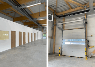 Intérieur halle de production_La Poste Châteaulin